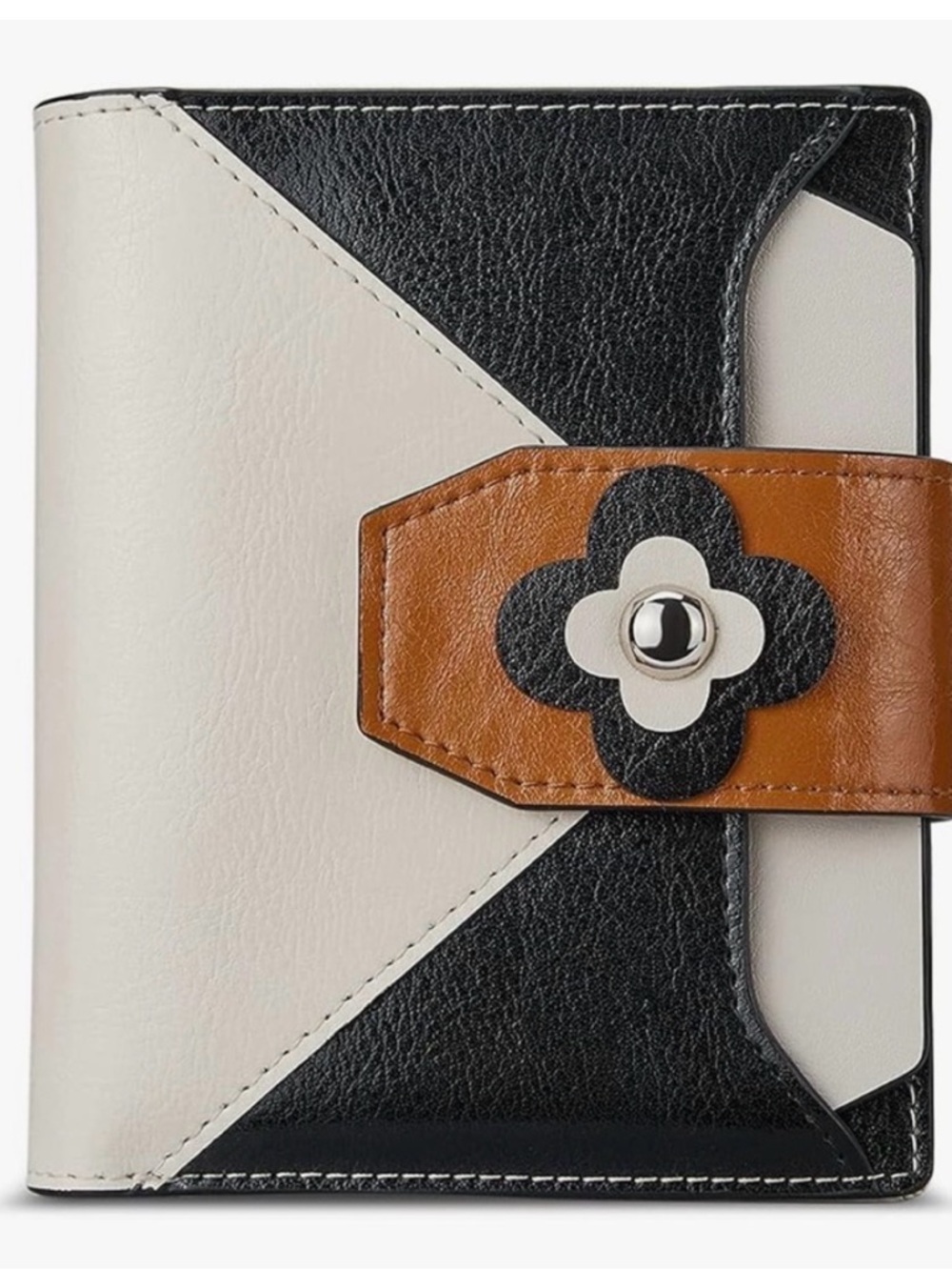 BOSTANTEN Women
Leather Wallet  Fllower Snap Closure